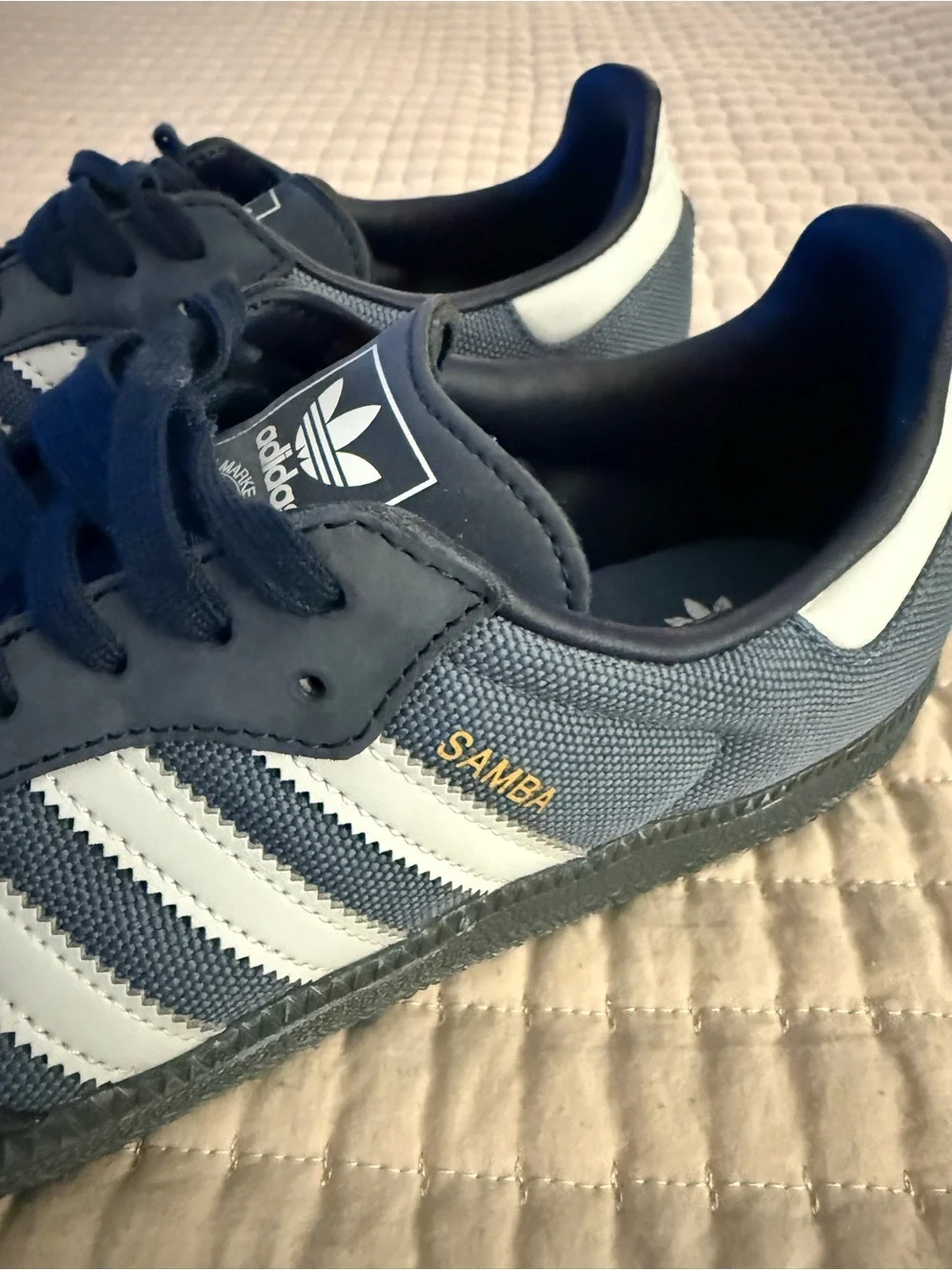 adidas sambas Navy and lt blue Low-Top Retro Sneakers